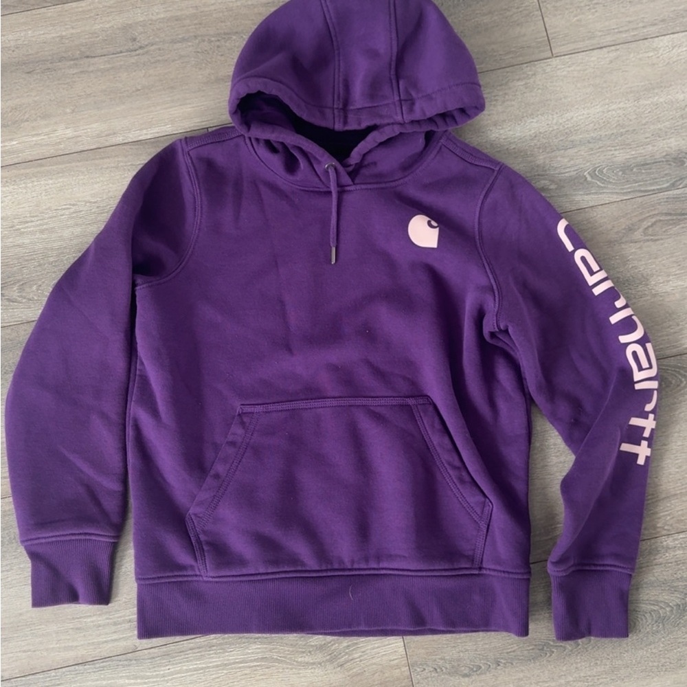 Carhartt Deep Purple Hoodie with Logo